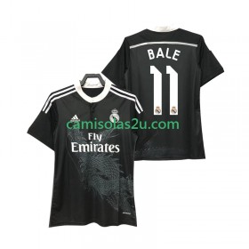 Camisolas de futebol Real Madrid BALE 11 2014 2015 Retro Equipamento Alternativa Manga Curta